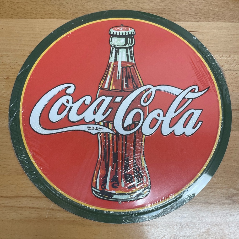 Coca-Cola Bottle 11.5” Metal Sign. Made in USA New Sealed Sign
